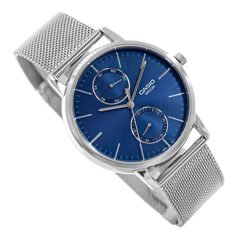 Casio Enticer Blue Dial Triple-fold Men's Watch- MTP-B310M-2AV